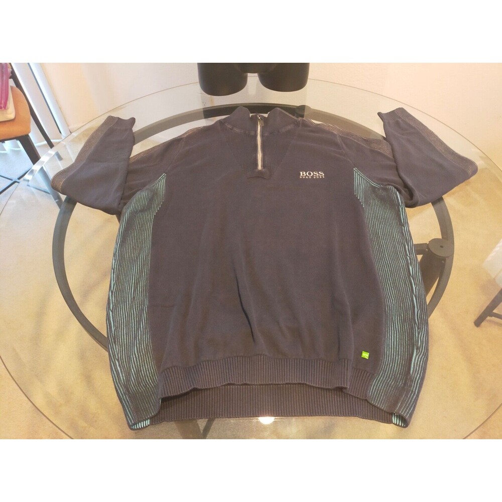 Hugo Boss Long Sleeve Zip Up Sweater Size X-Large